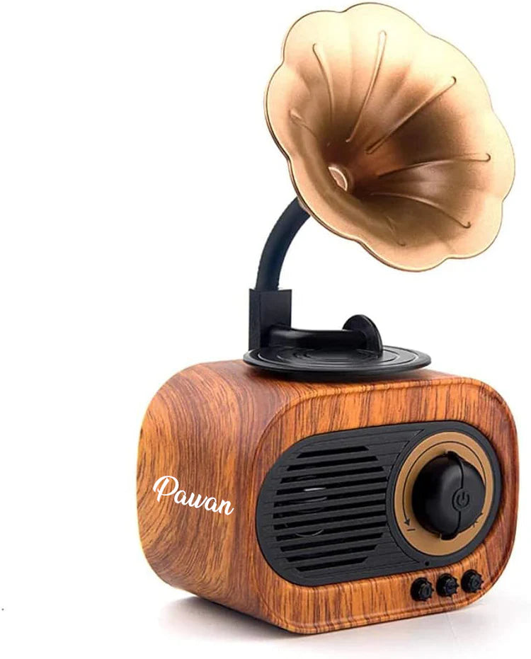 Vintage Gramophone Bluetooth Speaker